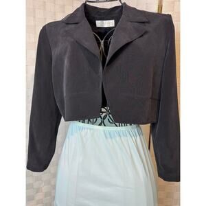 Vintage Dana Buchman Dresses Silk Cropped Blazer Jacket Topper Size 12